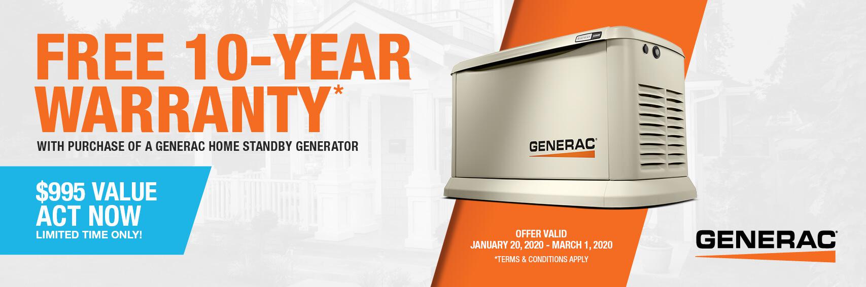 Homestandby Generator Deal | Warranty Offer | Generac Dealer | Pittsburg, CA